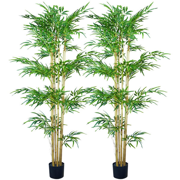 Maydear Artificial Bamboo Tree In Pot By Maydear Wayfair